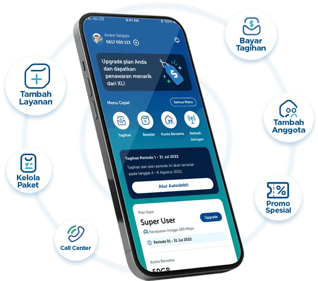 myXL App Mockup